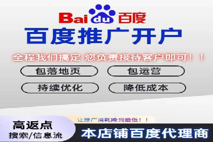 百度竞价个人开户案例分析